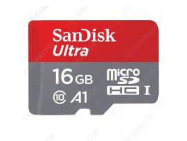 SDSQUAR-016G SanDisk Ultra MicroSDHC UHS-I card 98MB/s 16GB U1 A1 (With Adapter)
